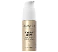 MÁDARA Organic Skincare | Hydra Glow Hyaluron Peptide Serum 30 ml - Lightweight Hydrating Serum with Light-Reflecting Minerals, Natural Glow, Oil-Free Makeup Base for All Skin Types