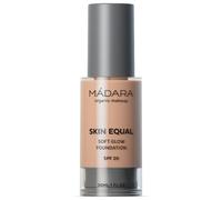 MÁDARA Organic Skincare | Skin Equal Soft Glow Foundation SPF15 ROSE IVORY 30-30ml, Mineral foundation with hyaluronic acid, Buildable medium coverage, Dewy foundation, Vegan, COSMOS certified