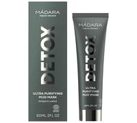 MÁDARA Organic Skincare | Ultra Purifying Mud Mask - 60ml, With Nordic forest lake mud, Deep-purifying, Detoxify, Tighten pores, Vegan, Ecocert certified, Recyclable packaging.