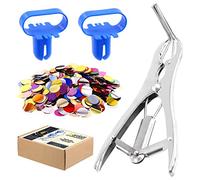 Madatt 4 Pcs Balloon Expansion Tool with Balloons Knot Tools and Colorful 1.5 CM Confetti, Stainless Steel Balloon Open Pliers for Wedding Birthday Party Decoration
