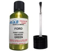 madAUTO Touch Up Paint Compatible with FORD FIESTA FOCUS SQUEEZE GREEN LIME - 30ml Kit, Gloss Finish with Built-in Brush - Premium Helios Paint