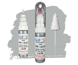 madAUTO TOUCH UP PAINT FOR AUDI REFLEX SILVER LA7W PEN BOTTLE BRUSH REPAIR PAINT A1 A3 A4 A5 A6 Q3 (PAINT + PRIMER + LACQUER)