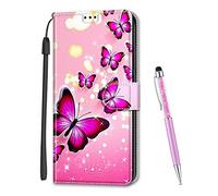 MadBee Compatible with Huawei Y5 2018 / Honor 7S Case, Full Body Colorful Pattern Design Flip Magnetic Detachable PU Leather Wallet Case Cover for Huawei Y5 2018 / Honor 7S (Butterfly A)