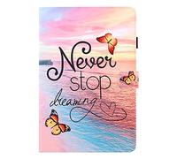 MadBee Slim Case for Samsung Galaxy Tab A7 10.4 (2020 Release)/T500/T505, PU Leather Wallet Case Colorful Pattern Design Flip Wallet Case Cover with Auto Sleep/Wake (#F)