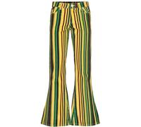 Madcap England Men's Retro 60s 70s 1970s 1960s Striped Flared Flares Bell Bottoms Jeans Cords Pants Corduroy Killer Stripe MC504 MC580 (UK, Waist & Inseam, 38, 32, Lemon)
