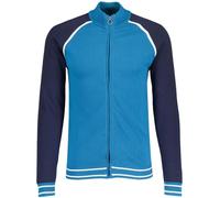 Madcap England Men's Retro Knitted Track Jacket Vintage Inspired 1970s Zip Front Fuller MC1095 (UK, Alpha, M, Regular, Regular, Celestial Blue)
