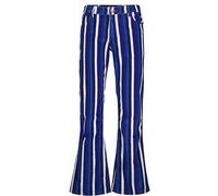 Madcap England Men's Retro Mod 60s 70s 1960s 1970s Sixties Seventies Stripe Cord Corduroy Flares Flared Pants Bell Bottoms Spectrum MC1045 (38W / 32L, Blue)