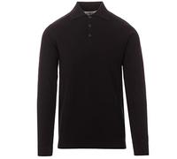 Madcap England Men's Retro Mod 60s 70s Big Collar Long Sleeve Knitted Cotton Polo Brando MC250