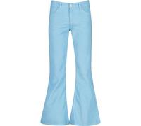 Madcap England Men's Retro Mod 60s 70s Flared Cord Flares Jeans Trousers Bootcut Bell Bottoms Killer MC296 (UK, Waist & Inseam, 32, 32, Air Blue)