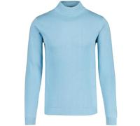 Madcap England Men's Retro Mod 60s 70s Style Slim Fit Knitted Cotton Long Sleeve Turtleneck Jumper MC252 (UK, Alpha, L, Regular, Regular, Air Blue)