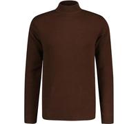 Madcap England Men's Retro Mod 60s 70s Style Slim Fit Knitted Cotton Long Sleeve Turtleneck Jumper MC252 (UK, Alpha, L, Regular, Regular, Potting Soil)