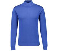 Madcap England Men's Retro Mod 60s 70s Style Slim Fit Knitted Cotton Long Sleeve Turtleneck Jumper MC252 (UK, Alpha, XL, Regular, Regular, Deja Vu Blue)