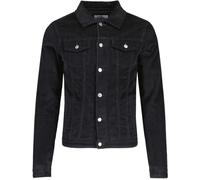 Madcap England Retro Mod Men's 70s 1970s Vintage Style Needle Cord Corduroy Slim Fit Western Woburn Jacket MC512 (UK, Alpha, XXL, Regular, Regular, Black)