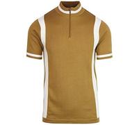 Madcap England Vitesse Men's Retro 60s Knitted Cycling Top with Zip Funnel Neck MC339