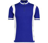 Madcap England Vitesse Men's Retro 60s Knitted Cycling Top with Zip Funnel Neck (UK, Alpha, M, Regular, Regular, Sodalite Blue)