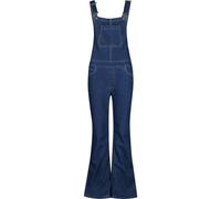 Madcap England Women's Retro 70s 80s 90s Skinny Flare Flared Denim Dungarees Bell Bottom Blue MC1090 (UK, Numeric, 18, Regular, Regular, 29 Leg, Indigo)
