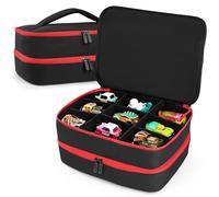 Madcat Carrying Case Compatible with 18 Monster Jam Trucks, Portable 1:64 Scale Monster Truck Bag Holding 18 Toy Cars, Bag Only (Black)