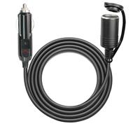 MADCATZ 3 Feet Cigarette Lighter Extension Cord Cable Heavy Duty 14 AWG 12V/24V Car Charger with Cigarette Lighter Socket Fridge Car Vacuum