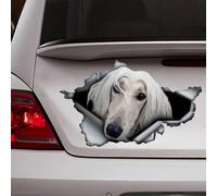 Madcolitote Afghan Hound Car Window Sticker Afghan Hound 3D Vinyl Die Cut Decals Funny Laptop Bumper Stickers Animal Pet Gift,14 Inch