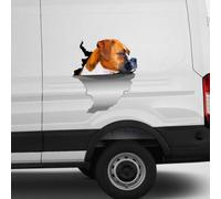 Madcolitote Deutscher Boxer Car Stickers Boxer Angry Dog 3D Window Decal Bumper Die Cut Vinyl Decal Funny Laptop Stickers Pet Gift,22 Inch
