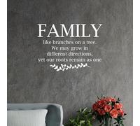 Madcolitote Family Like Branches on A Tree We May Grow in Different Vinyl Wall Decals Quotes Wall Stickers Farmhouse Wall Art Home Decor for Bedroom Living Room Playroom Office 22 Inch