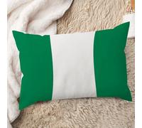 Madcolitote Nigeria Flag Pillows Nigeria Country City Souvenir Pillow Covers National Flag Throw Pillow Cushion Cover 12x20in Decorative Pillowcase for Sofa Living Room Bedroom