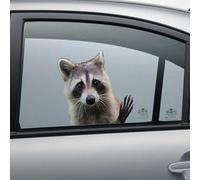 Madcolitote Raccoon Animal Car Window Sticker 3D Vinyl Die Cut Decals Funny Laptop Bumper Stickers Animal Pet Gift,14 Inch