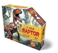 MADD 884016 Shape Junior Contour Puzzle Velociraptor 100 Pieces (US IMPORT)