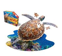 Madd Capp 884007 Shape Jigsaw Puzzle Junior Contour Puzzle Turtle 100 Pieces