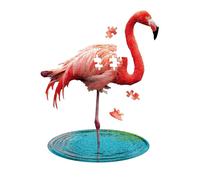 Madd Capp 884009 Shape Junior Flamingo Contour Puzzle 100 Pieces for Children an