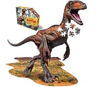MADD 884016 Shape Junior Contour Puzzle Velociraptor 100 Pieces