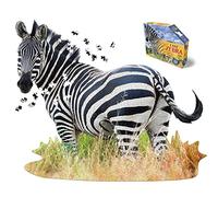 Madd Capp 887003 Shape Puzzle, Zebra, Contour Puzzle, 1000 Pieces, for Adults and Children from 12 Years