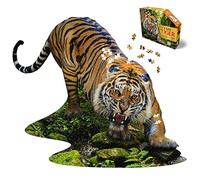 Madd Capp 887004 Tiger Shape Puzzle, Contour Puzzle, 1000 Pieces, for Adults and Children from 12 Years, Multicoloured/Sea Waves (Ocean Tides)