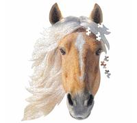 Madd Capp Animal Shaped Jigsaw Puzzle, 300 Pieces Horse Design for Ages 10+, 64x76cm Educational Puzzle