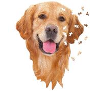 Madd Capp Dog Shaped Jigsaw Puzzle 550 Pieces for Adults and Children 10+ Years, Animal Theme Puzzle with Golden Retriever Design, 61x81cm