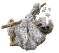 Madd Capp I Am Lil Sloth, Sloth Shaped 100 Piece Jigsaw Puzzle for Adults and Children from 5 Years