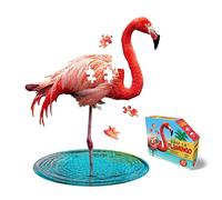 Madd Capp 884009 Shape Puzzle Junior Flamingo Contour Puzzle 100 Pieces for Children and Adults, Multicoloured