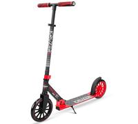 Madd Gear Kruzer 200 V2 Folding Kick Cruiser - Adjustable, Lightweight, 2 Wheeled Commuter Scooter for Riders Aged 8 Years and Up (Black/Red)