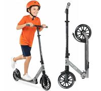 Madd Gear Metro 250 Folding Adult & Teen Scooter - Adjustable, Lightweight, 2-Wheel Commuter Scooter with Large Smooth Rolling Wheels (Black/Gray)