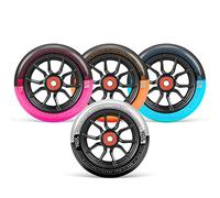 Madd Gear MFX Syndicate 120mm Stunt Scooter Wheels - Multiple Colours, Sold in Pairs (Black/White)