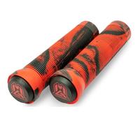 Madd Gear MGP Swirls Grind Grips inc Bar Ends (Pair) (Red/Black)