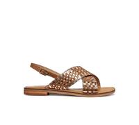 Geox Women D Maddalusiac N Flat Sandal, Camel Bronze, 4 UK