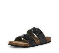 Madden Girl Women's Brando Flat Sandal, Black Paris, 8 UK