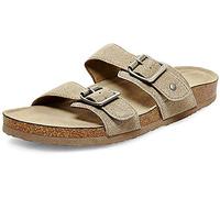 Madden Girl Women's Brando Slide Sandal, Taupe Fabric, 4.5 UK