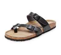 Madden Girl Women's BRYCEEE Toe Ring Sandal, Black Paris, 3.5 UK