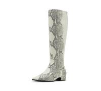 Madden Girl Women's Florance Knee High Boot, Black/White, 5.5 UK
