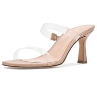 Madden Girl Women's Georgiie, Clear, 9