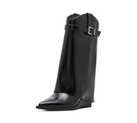 Madden Girl Women's Jjoe Fashion Boot, Black Shiny, 5.5 UK