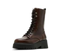 Madden Girl Women's Maisey Combat Boot, Brown Rub-Off, 2 UK