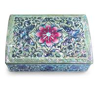MADDesign Mother of Pearl Small Butterfly Flower Jewelry Box